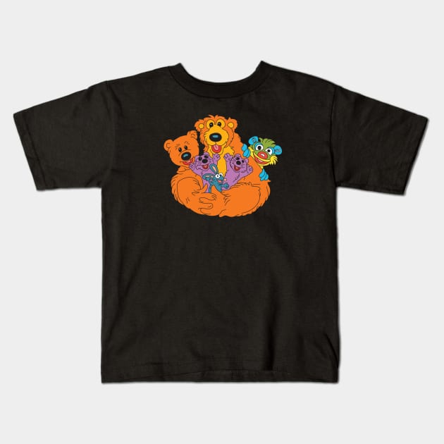 Bear in the big blue house - ensemble Kids T-Shirt by FoxtrotDesigns